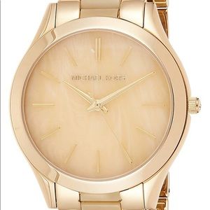 Michael Kors MK4285 Gold Slim Bracelet Watch